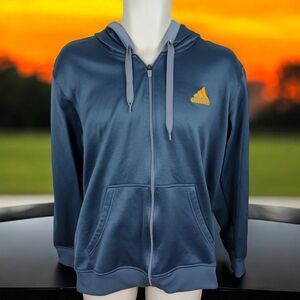 Adidas Men's Full Zip Jacket Hoodie Drifit Fleece Size XL Active Wear